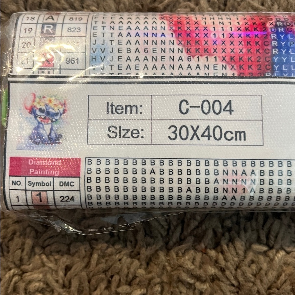 Disney stitch Colorful Diamond Painting Kit 30x40cm